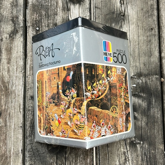 Vintage 1985 Ryba Puzzle New Sealed / Frei Nach Spitzweg Nocturno / 500PC / Heye - Picture 3 of 9